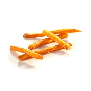Clear Coat 3/8" Sweet Potato Fries Extra Crisp