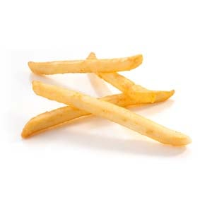 Clear Coat 3/8" Straight Cut Gold, With Garlic