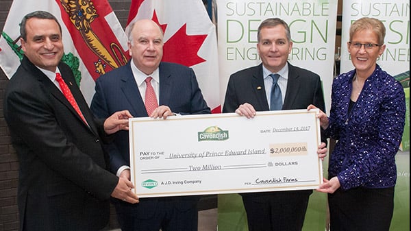 Cavendish Farms donates $2M to UPEI